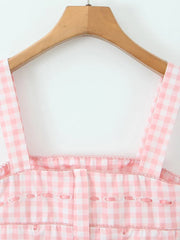 Playful Plaid Top