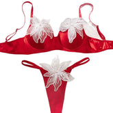 Toucheart Erotic Lingerie Mesh Sweet Embroidered See-through Delicate Cute Elegant Intimate Intimate Bra Set