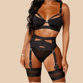 Toucheart Erotic Lingerie Solid Color Body Shaping Backless Intimate Underwear Set