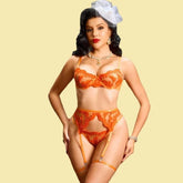 Toucheart Erotic Lingerie Soft Embroidered Transparent Mesh Elegant Intimate Pure Lust Comfortable Bra Set Forwomen