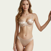 Toucheart Erotic Lingerie Ultra-thin French Lingerie Set Bra Panties Push-up Underwired Body Shaping Cute Intimate