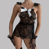 Toucheart Floral Sleeping Skirt with Panty Cosplay See-through Slim Backless Premium Private Set