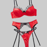 Toucheart Underwear Lace Sissy Slim High Waisted Charming Lingerie Intimate Set
