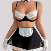 Toucheart Uniform Suit Maid Cosplay Sexiest Lace Crotchless Skirt Doll Desire Maids Perspective Sex Uniform