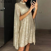 Y2k Dress Dress Vintage Stage Show Solid Club Streetwear Party Sequins Bling