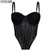 Y2k Tops Shirts Camis Tees Tank Top Corsetsweet Party Club Stage Show Underwear