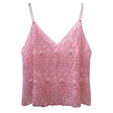 Y2k Tops Tank Top Sequinstie Club Stage Show Streetwearsweet Camis Tees
