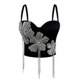 Y2k Tops Tank Top Tees Party Clubsweet Stage Performance Dance Wear Corset Sling