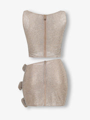 Milan crystal two piece set