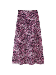 Adya Tie-Dye Leopard Midi Skirt