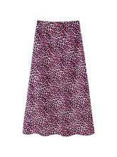 Adya Tie-Dye Leopard Midi Skirt