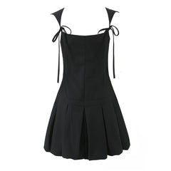 Aloni Pleated Mini Suit Dress