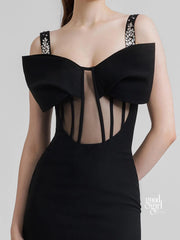 Bruchy Embellished Mesh Maxi Dress