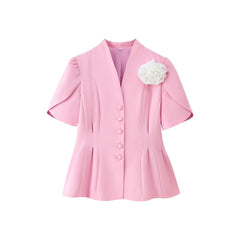 Carley Floral Fitted Blazer