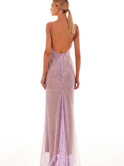 Cayla Sequin Mesh Maxi Dress