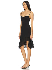 Charlotte Strappy Mesh Midi Dress