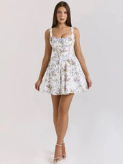 Cosette Floral Lace Mini Dress