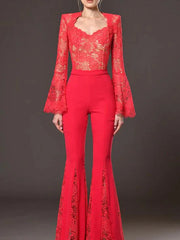 Cristina Lace Pant Set