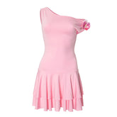 Dyani One Shoulder Pleated Dress
