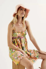 Elleana Floral Ruffle Mini Dress