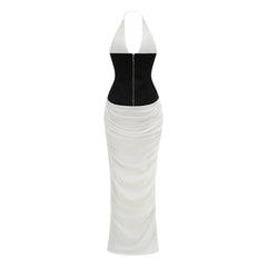 Kambri Halter Cut-Out Maxi Dress