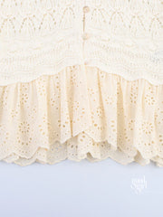Kambri Knitted Button-Up Top