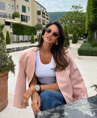 Kimani Pink Loose Fit Blazer