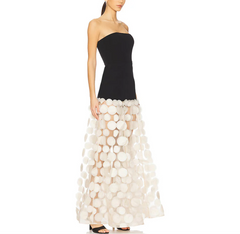 Madysen Strapless Mesh Maxi Dress
