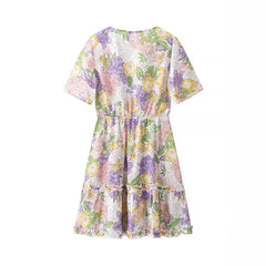 Marlei Floral Knotted Mini Dress