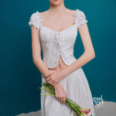 Naidelyn Puff Sleeve Crop Top