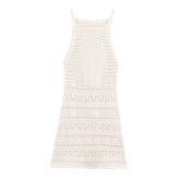 Nohemi Jacquard Halter Mini Dress