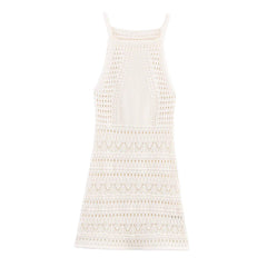 Nohemi Jacquard Halter Mini Dress