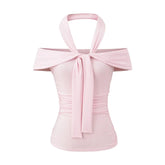 Richelle Asymmetric Halter Top