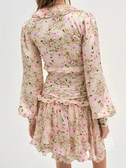 Saida Floral Ruffle Mini Dress