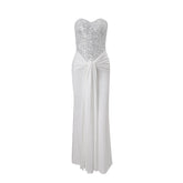 Sequin Strapless Maxi Dress
