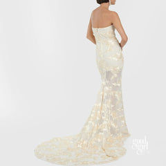 Skarlett Strapless Lace Maxi Dress