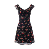 Violeta Floral Ruffled Mini Dress