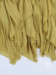 Yatzil Layered Irregular Maxi Skirt
