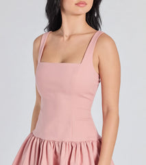 Annette Square Neck Mini Dress