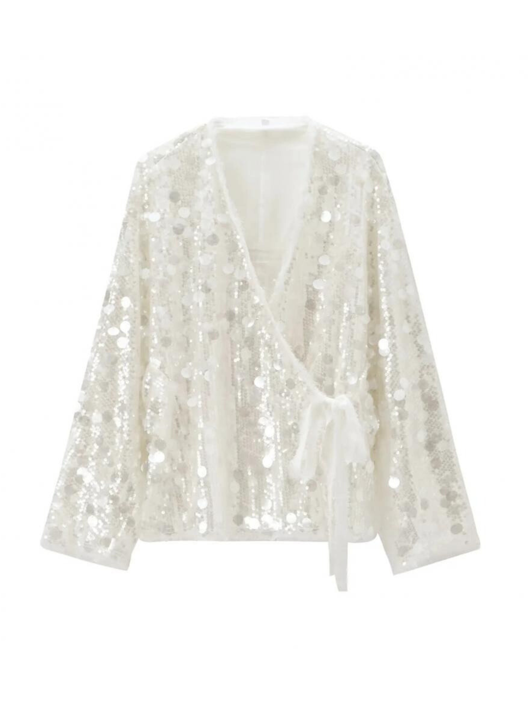 Jaylie Sequin Kimono Top