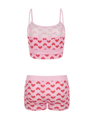 Kamiya Heart Print Short Set