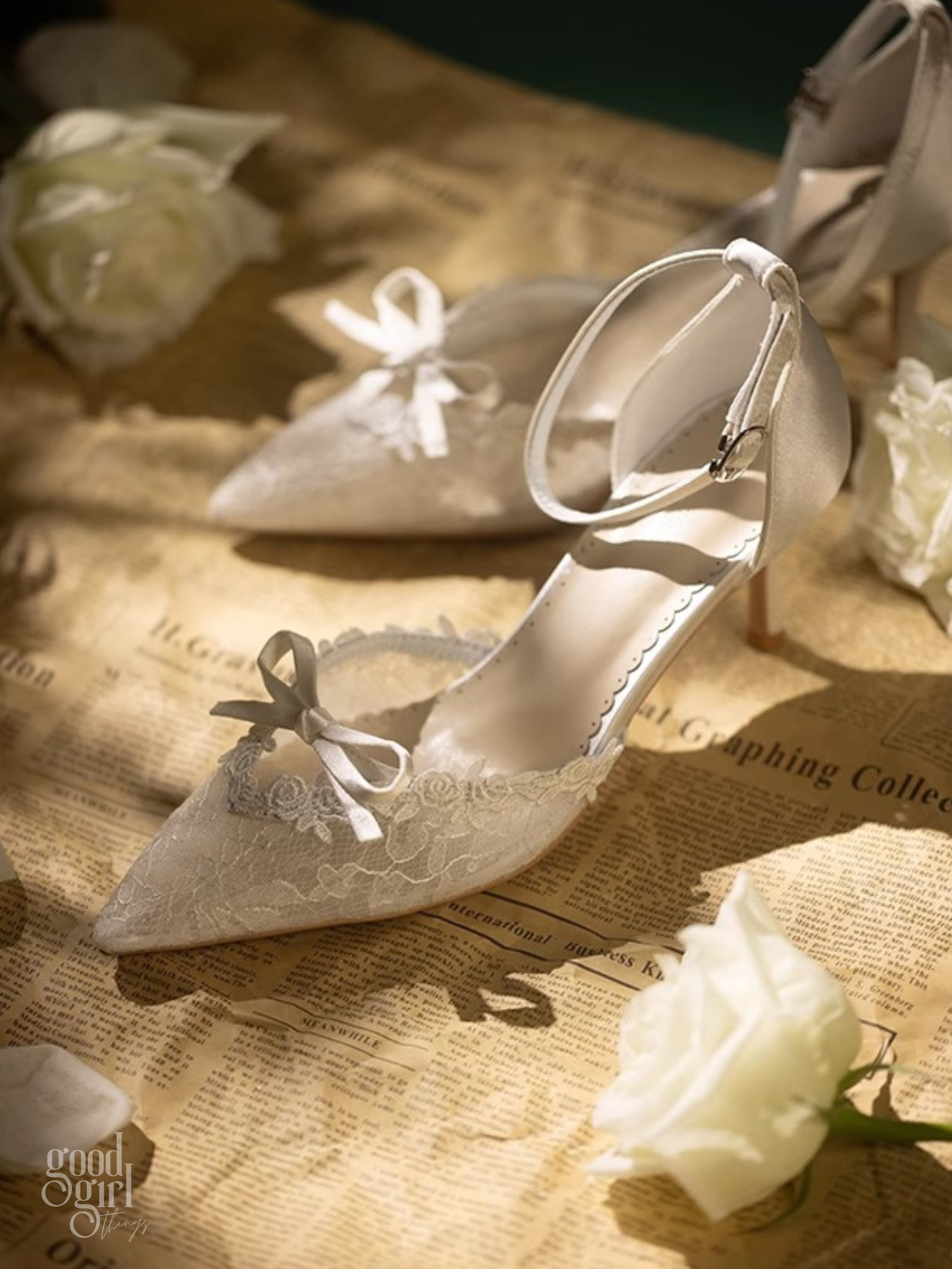 Diane Lace Stiletto Heels