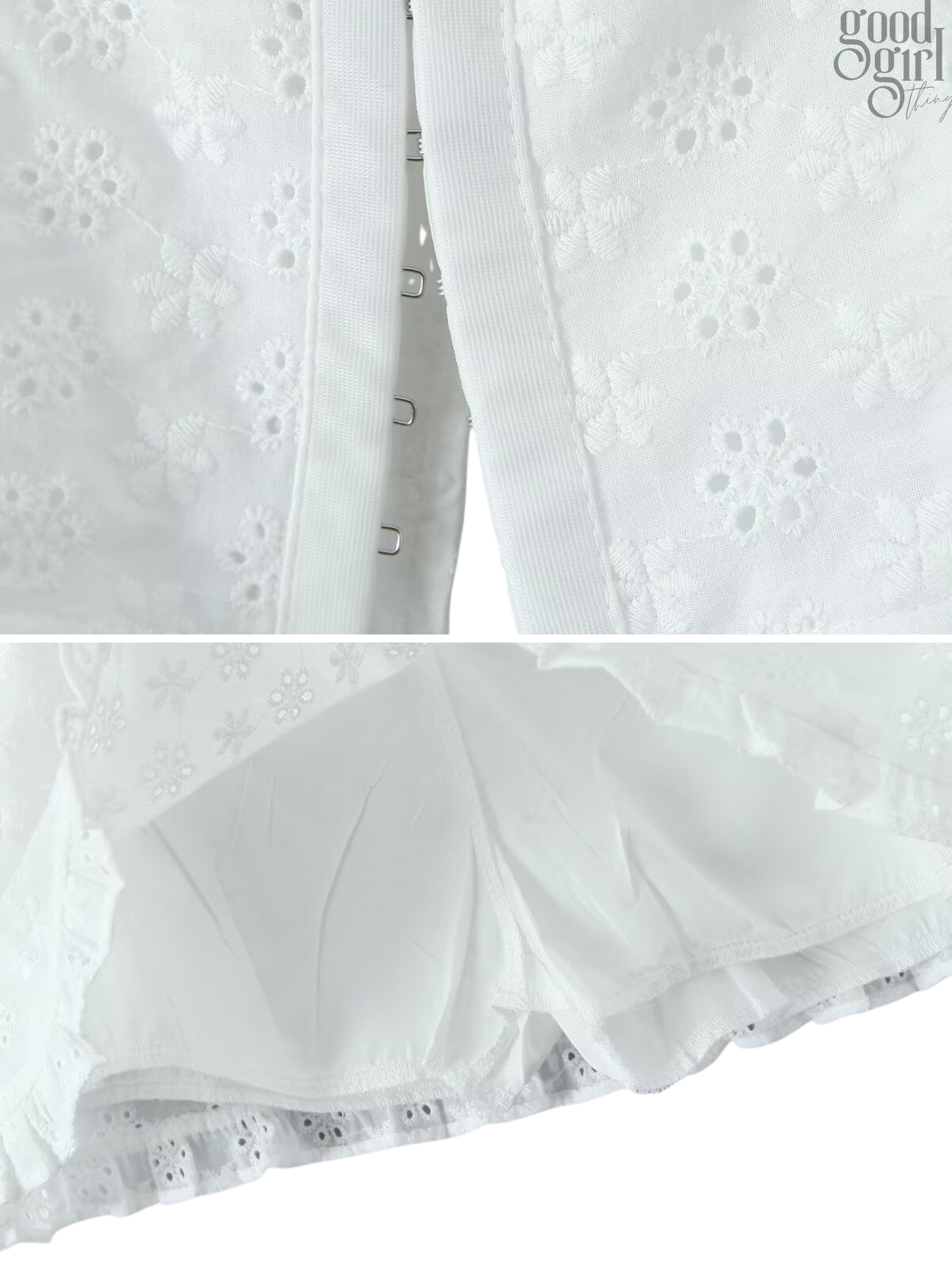Kelsea Embroidered Lace Skirt Set