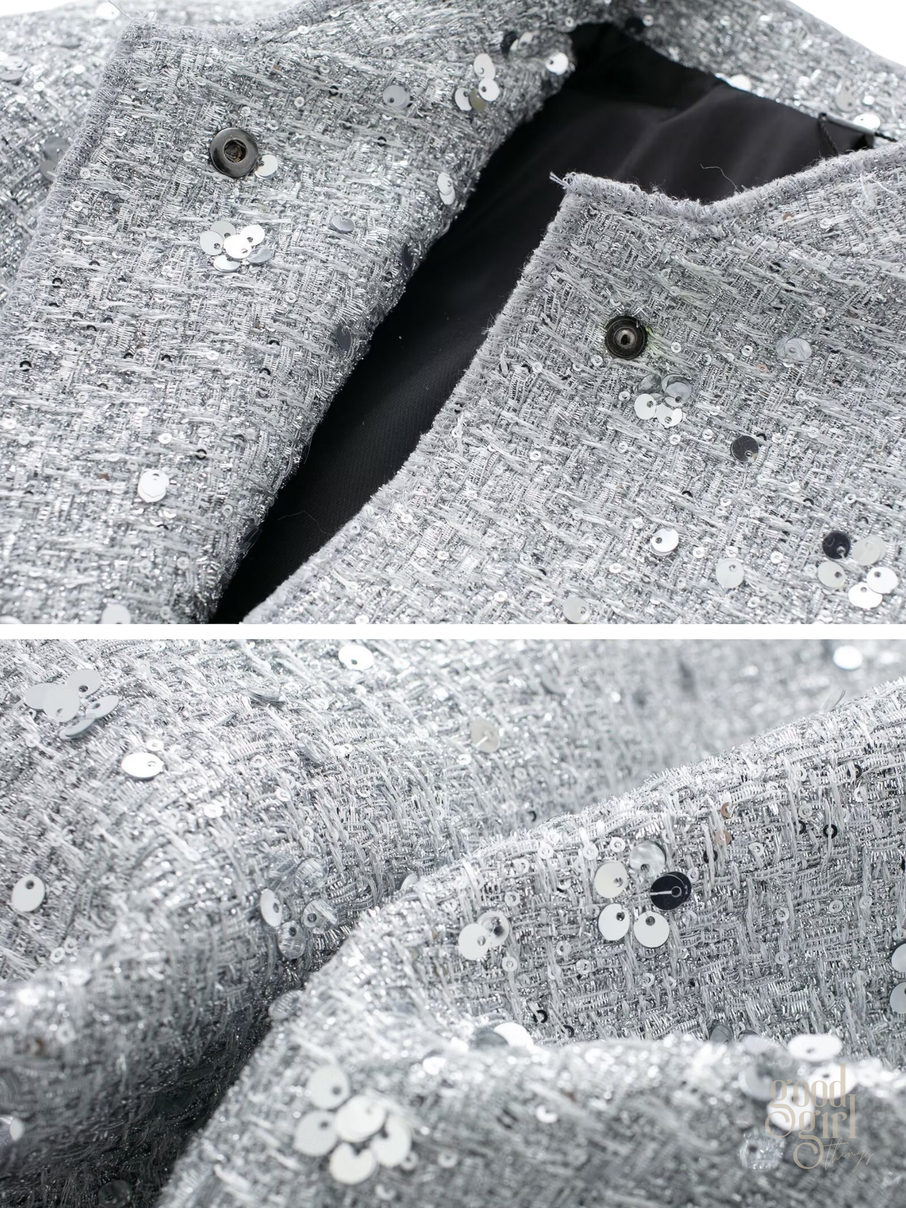 Janel Sparkle Sequin Jacket