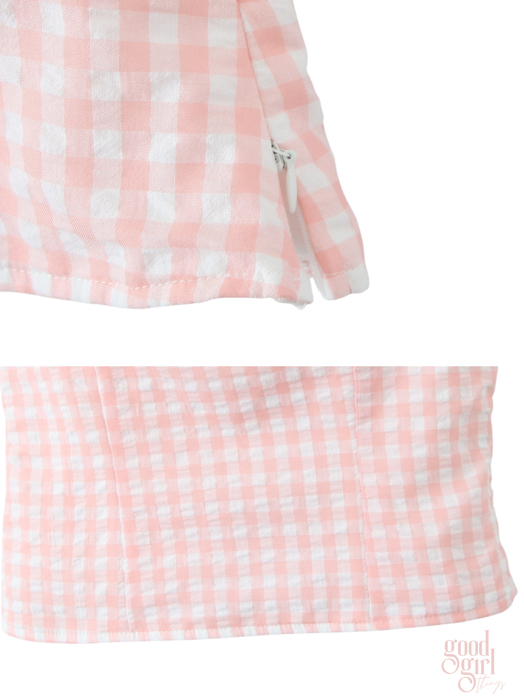 Amarah Plaid Lace Detail Camisole