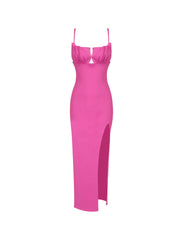 Maya Bandage Slit Midi Dress