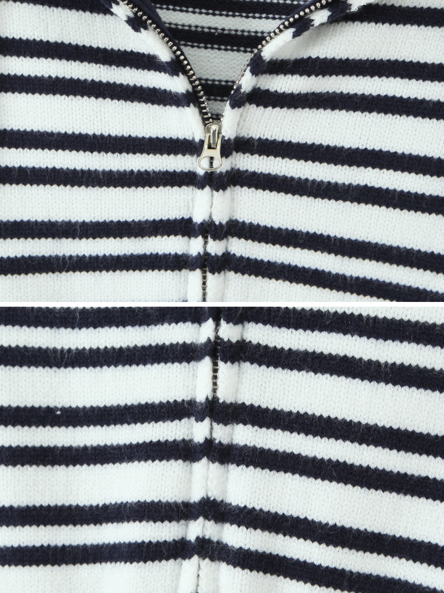 Brie Striped Knit Crop Hoodie