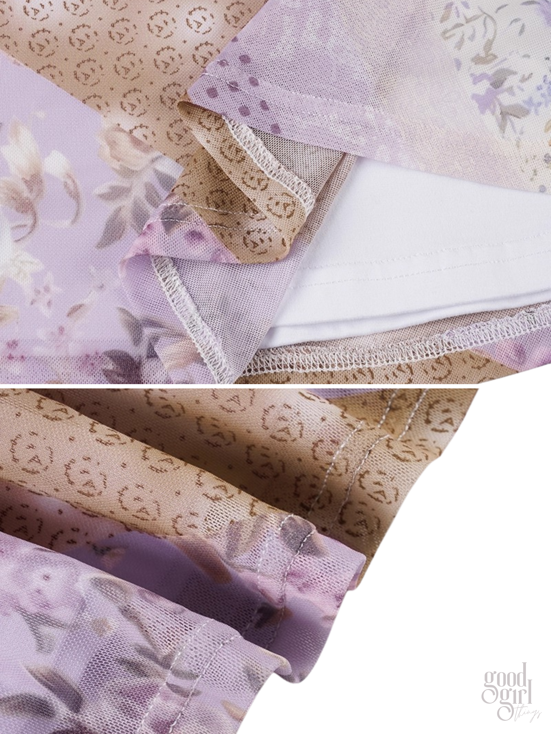 Freyja Floral Mesh Midi Skirt