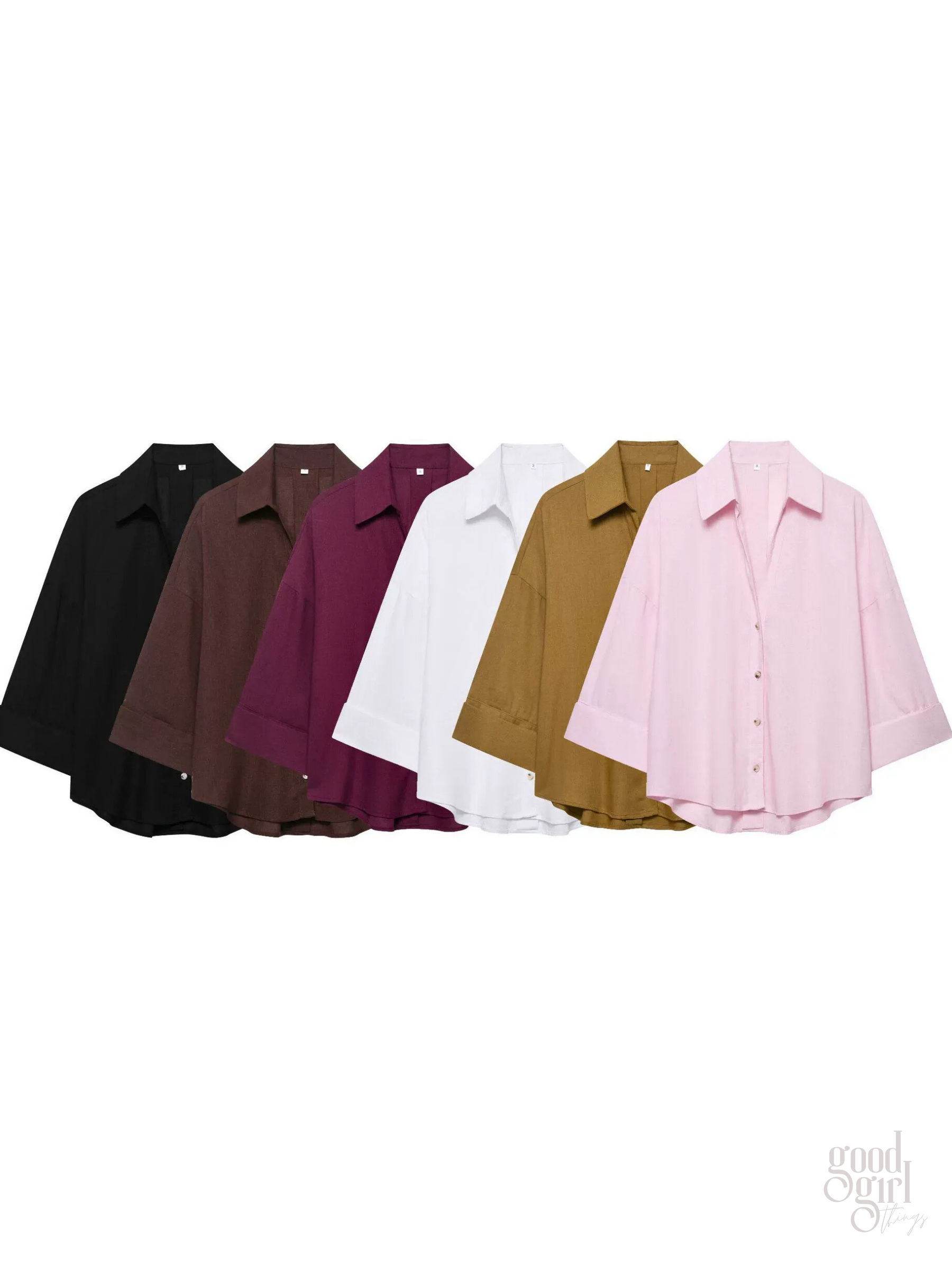 Rachael Oversized Button-Up Shirt