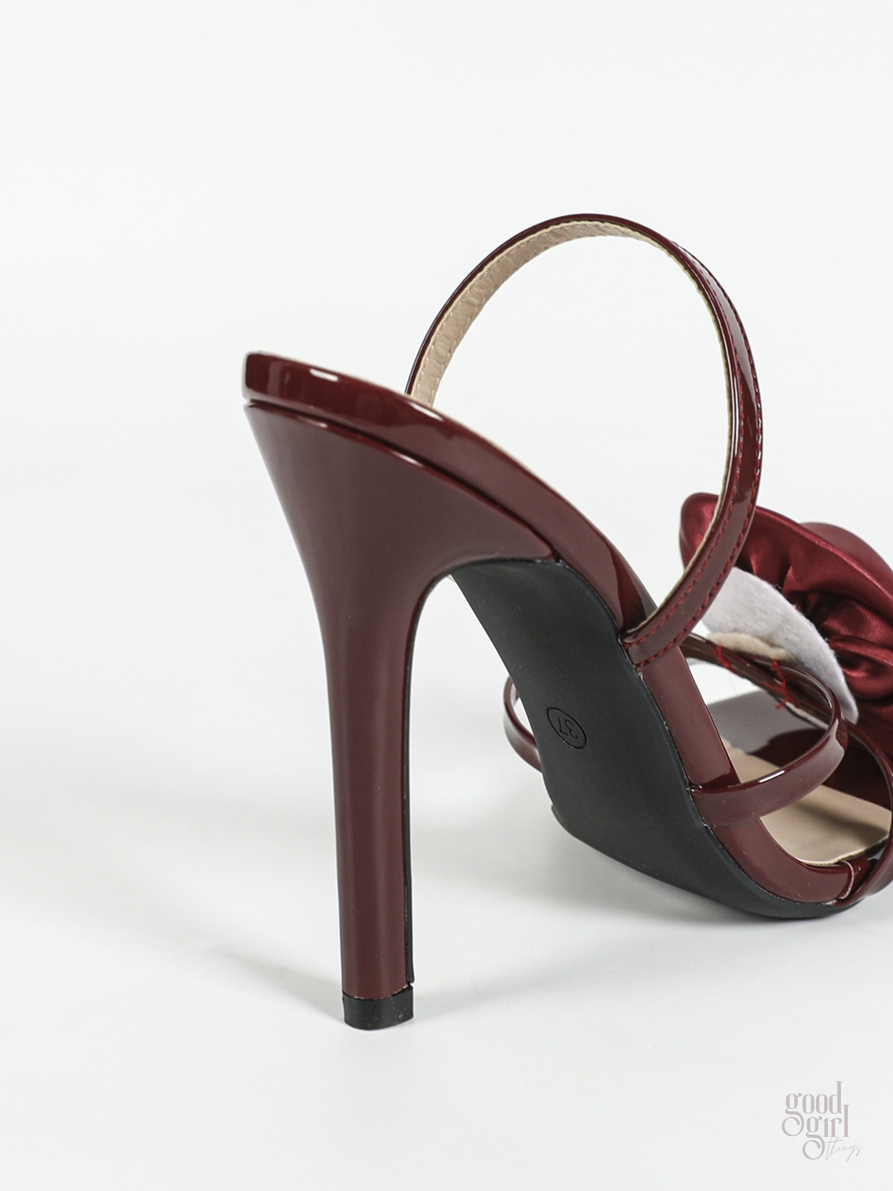 Dora Slingback Heels with Satin Rose